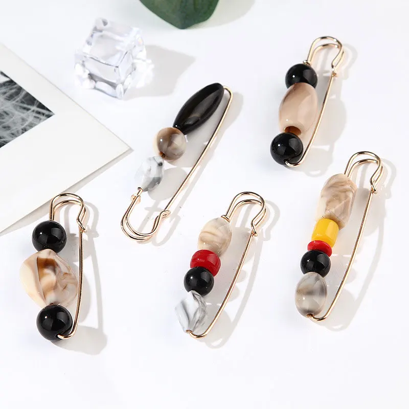 Женская Брошь модная перламутровая брошь безопасная булавка винтажные Броши для