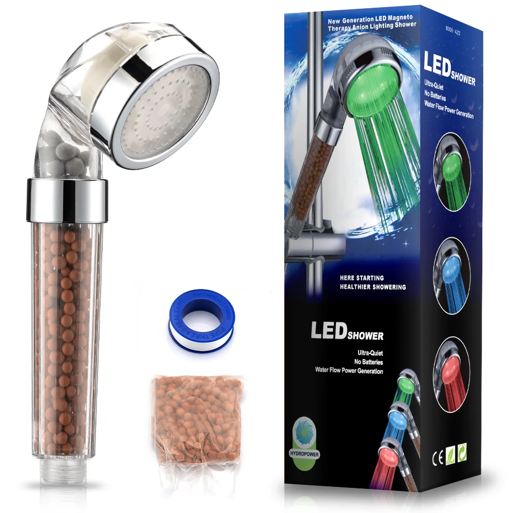 

Насадка для душа со светодиодной подсветкой, меняющая цвет