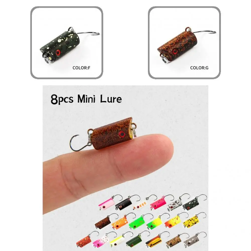 

8 шт., портативная бионическая приманка с крючками