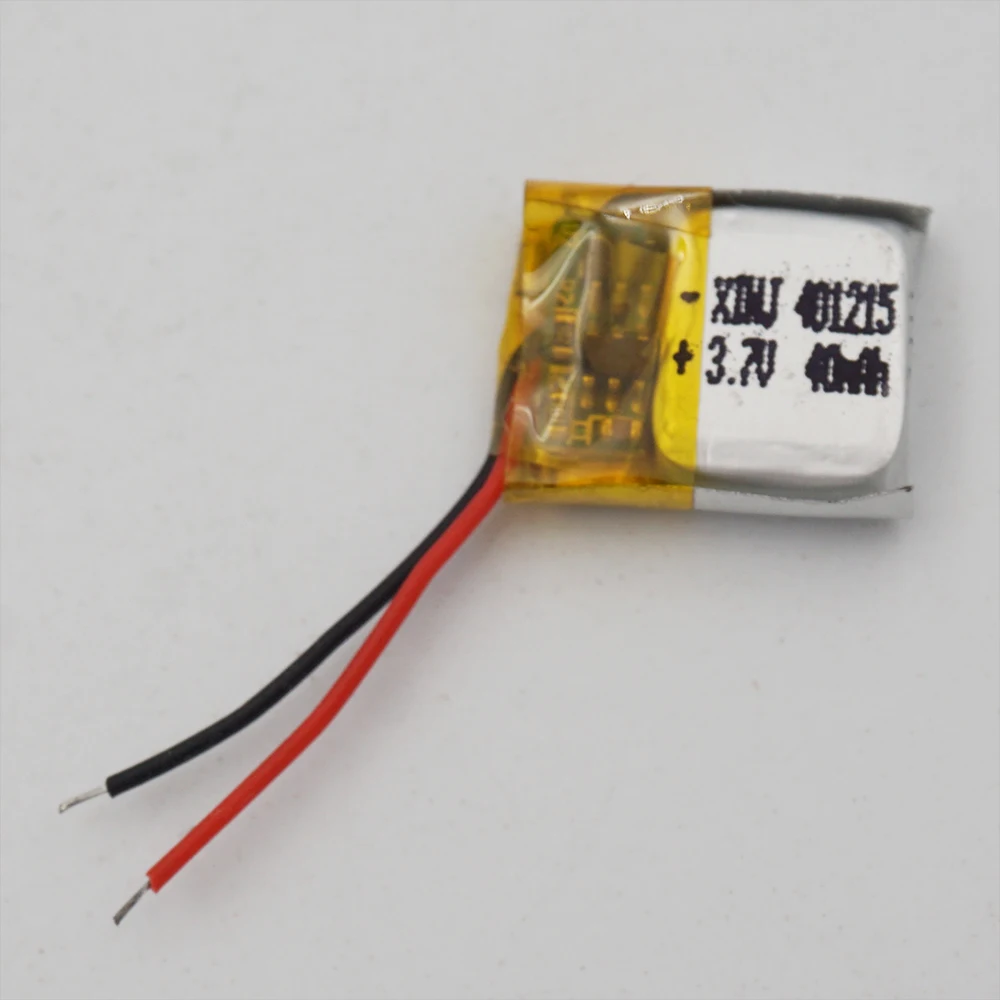 

3.7V 40mAh 0.14Wh Polymer Rechargeable Lipo Battery 401215 For Driving Recorder Buetooth Speaker Pen Mp3 Headphones GPS Sat Nav