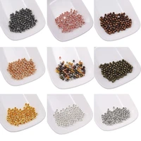 30 300pcs 3 10mm metal beads smooth ball spacer beads for diy necklace bracelet jewelry making findings accessories