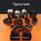 7 шт.компл. геометрический резак сделай сам, кожаные серьги, украшения, бриллиант, силиконовый нож для высечки, шаблон формы