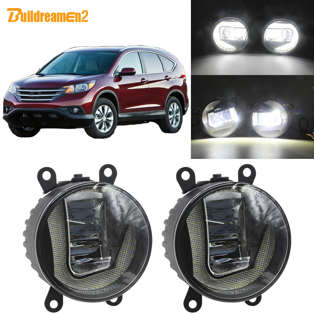 Buildreamen2 для Honda CR V таможенный приходной ордер 2012 2013 2014 автомобиля 2In1 светодиодный