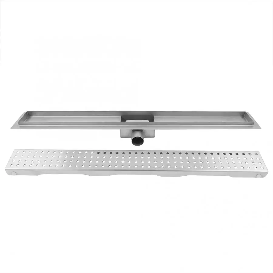 Ванная комната душевой пол прямоугольник линейный решетка Нержавеющая сталь