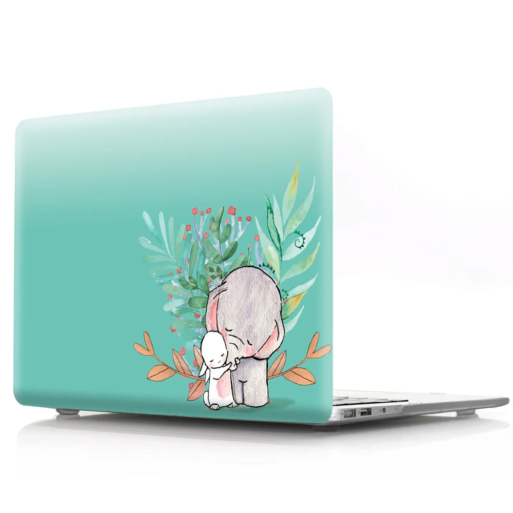 HRH Тоторо милые животные PC ноутбук оболочка защитный жесткий пластиковый чехол для MacBook Pro retina 1" 13" 1" 15" Touch Bar A2159 - Цвет: Cute elephant