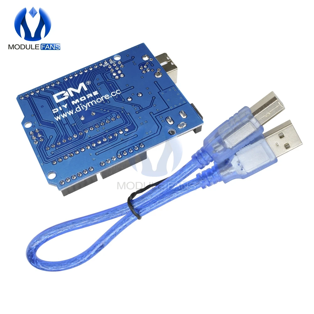 Макетная плата UNO R3 ATmega328P Atmega16U2 модуль совместимый с USB кабелем ввода/вывода ISP 3 В 5