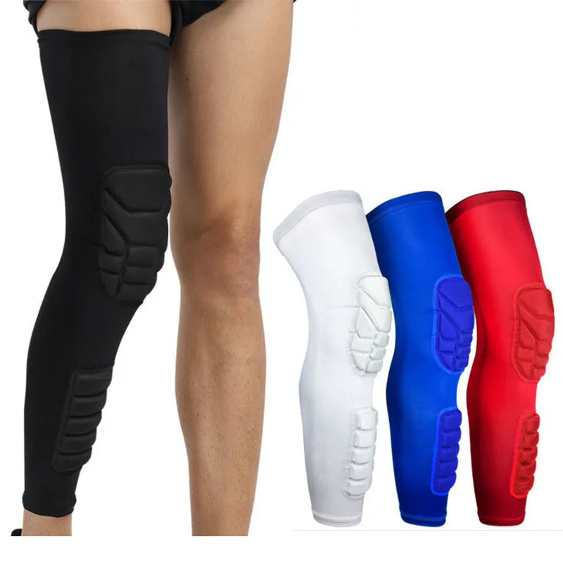 

1PCS Basketball Knee Pads Lengthen Breathable Compression Knee Calf Sleeves Pads Brace Hiking Cycling Leg Protectors
