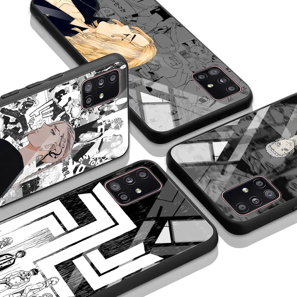 

Tokyo Revengers Glass Case For Samsung Galaxy A51 A71 A21S A70 A31 A10 M31 M51 A91 Cell Phone Cover A30 M30S A40 A41 A11 Fundas