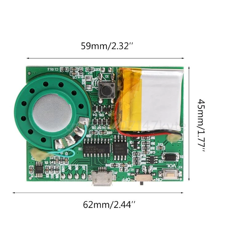 

Music Playing Board Greeting Card Voice Module Button/Light Induction Control