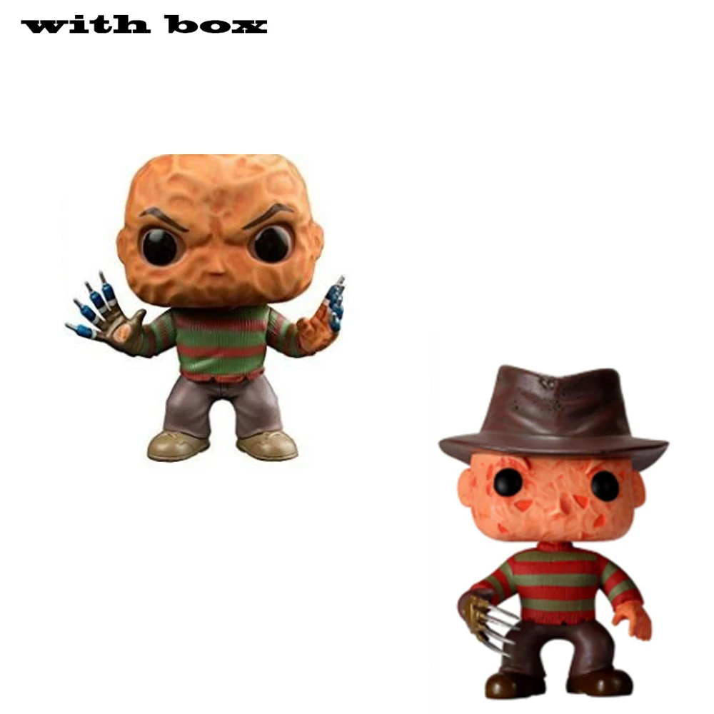 Freddy krueger с коробкой поп виниловые экшн фигурки коллекционные модели игрушки для