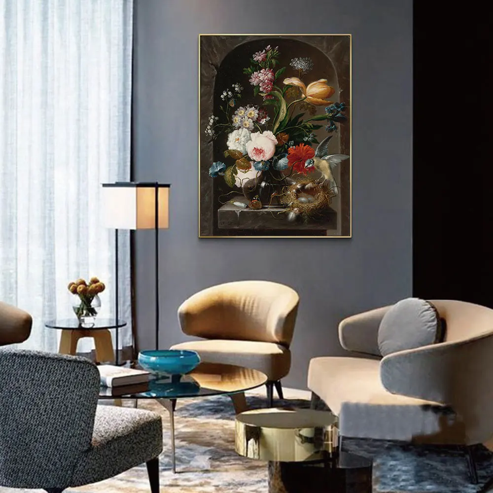 

Cross stitch kits,Embroidery needlework sets with printed pattern,11CT-canvas for Home Decor Painting,Flowers Full NCKF294