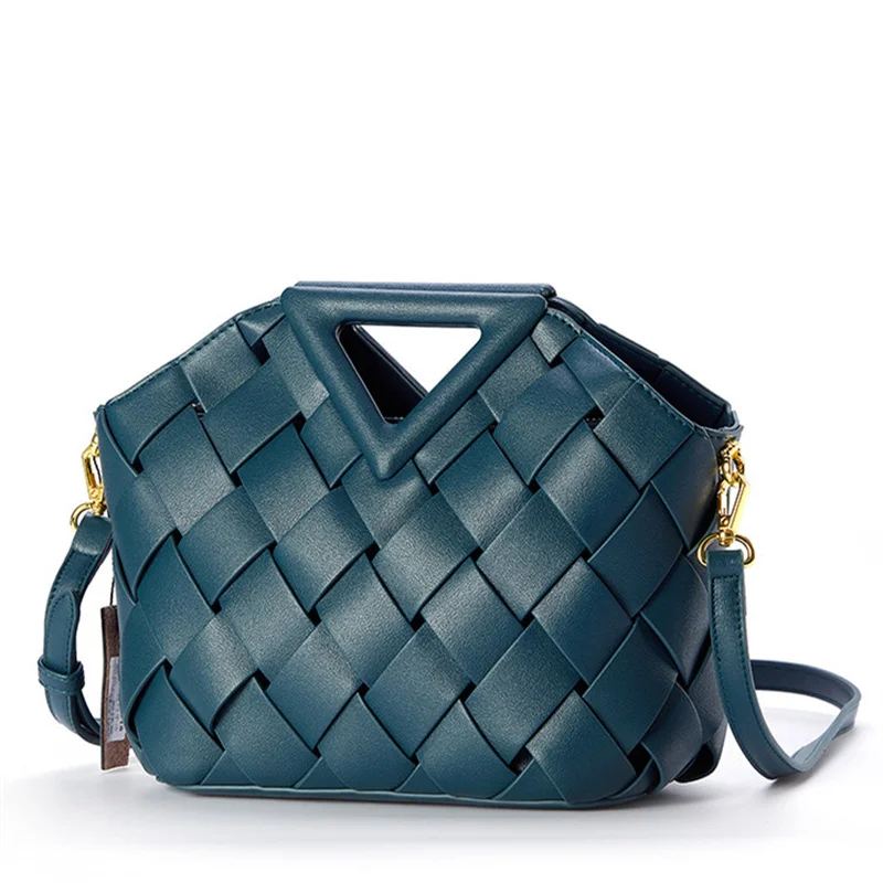 

Totes for Women 2022 New Famous Designer Brand Vintage Knitting Single Shoulder Bags Ladies Cow Leather Dating Handbags Sac Luxe
