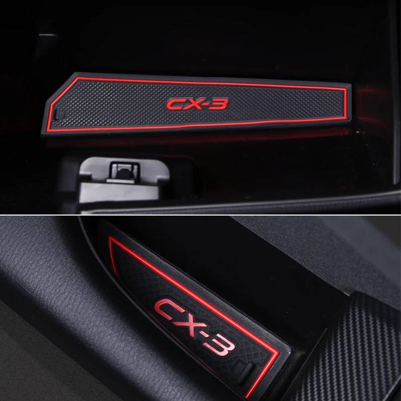 Нескользящая внутренняя дверная Подкладка/подлокотник для хранения Mazda CX 3 CX3 2015