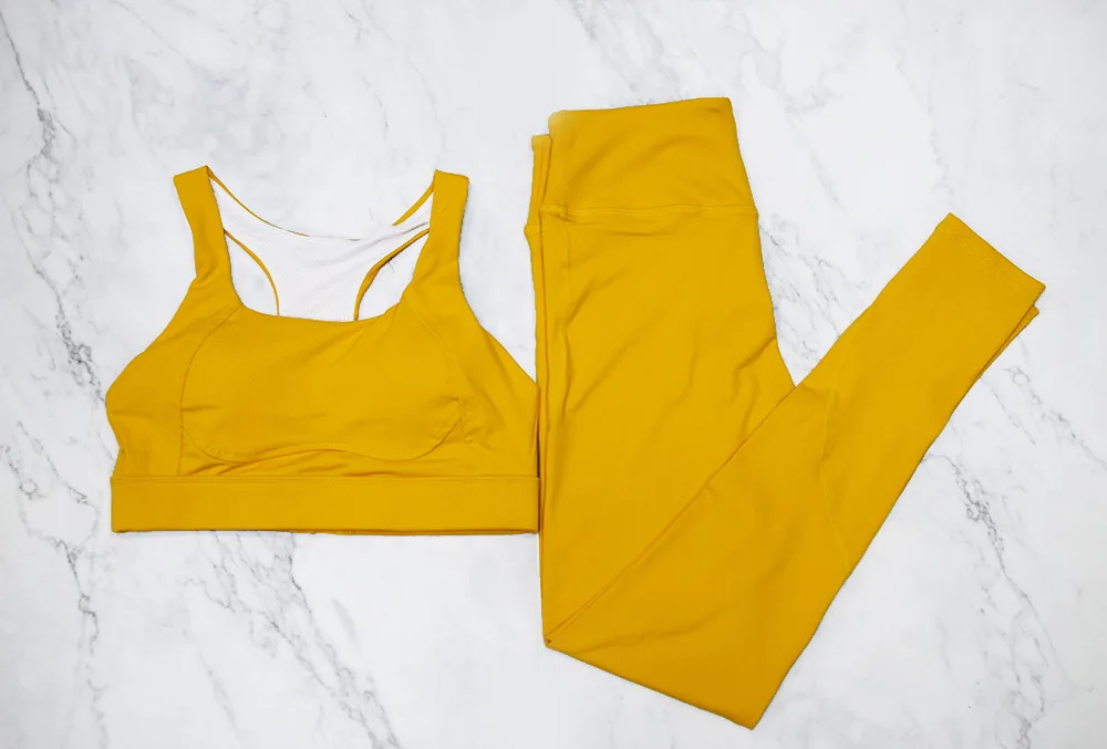 

Women Seamless Yoga Set Gym Fitness Sports Suits Short Sleeve Tops High Waist Running Leggings Workout Pants Sports Clothing