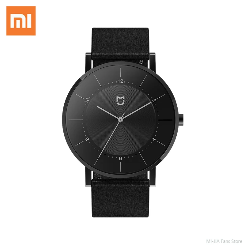 

Часы наручные Xiaomi Mijia Мужские кварцевые, Роскошные водонепроницаемые спортивные деловые, с ремешком из натуральной кожи