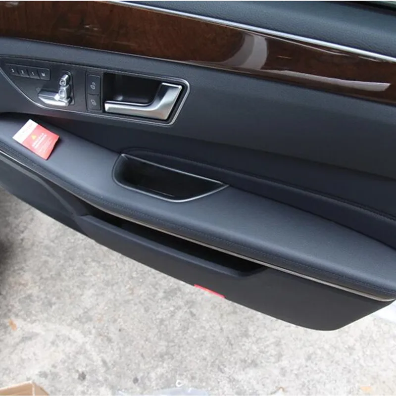 Внутренняя дверная ручка коробка для хранения для Mercedes Benz E Class W212 2010- контейнер держатель лоток аксессуары для автомобиля стиль