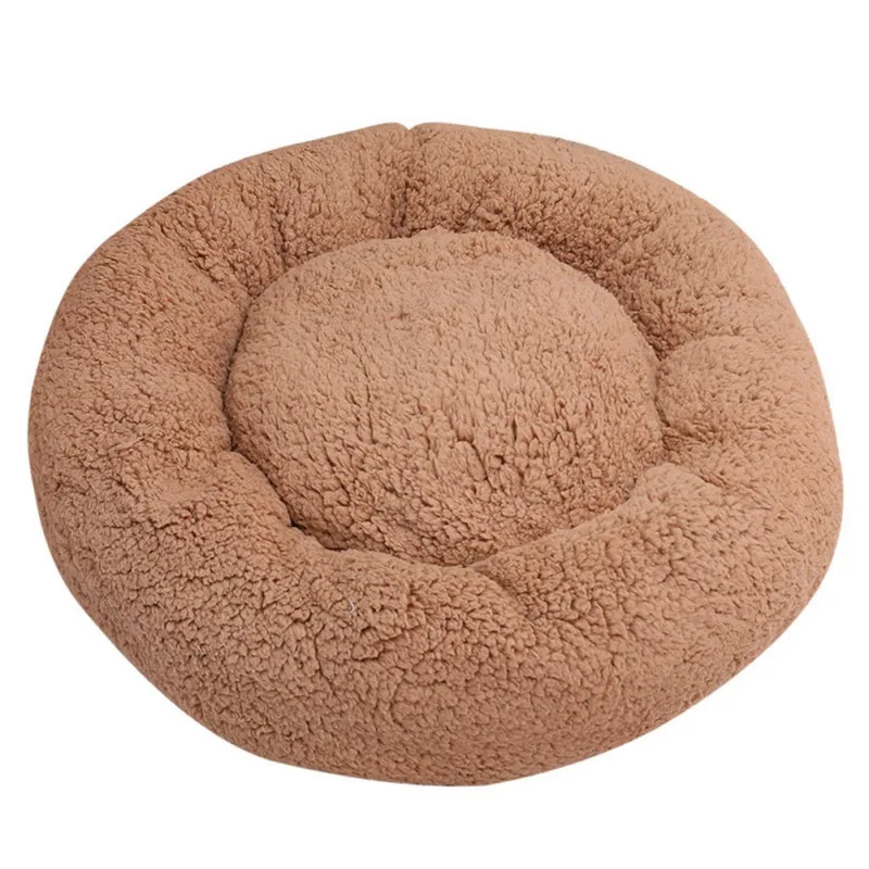 

Round Cat House Plush Pet Dog Cat Bed Kitten Puppy Kennel Sleeping Mat Sofa Dog Basket Pet Nest Cushion Portable Pets Supplies
