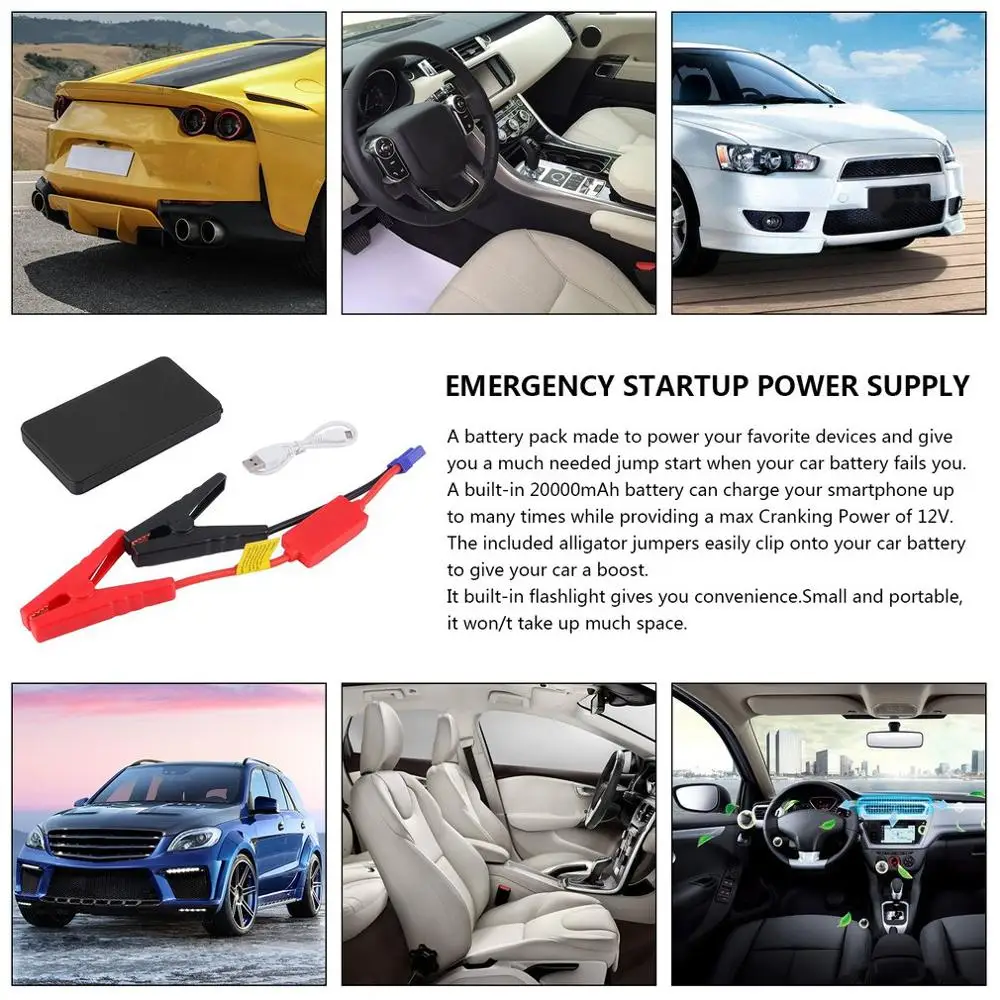 2019 горячее 12V 20000mAh Мини портативное многофункциональное автомобильное пусковое
