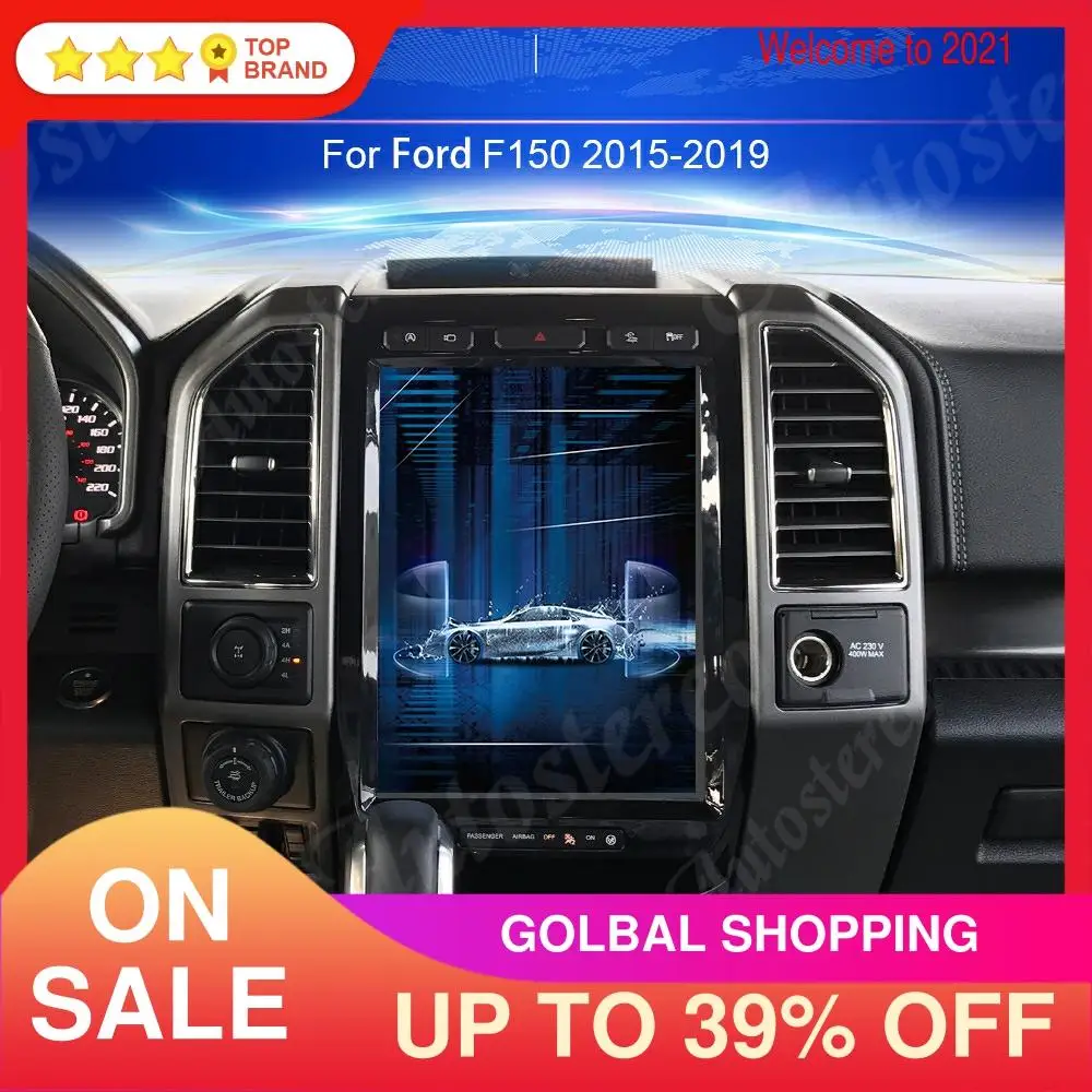 

Android 9.0 4+64 Tesla Style Car GPS Navigation For Ford F150 SYNC 2015-2019 Auto Multimedia Player Radio Tape Recorder Headunit