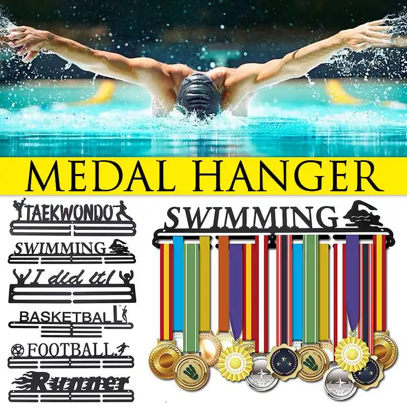 

6 Style Medal Hanger Medal Holder Display Rack StainlessSteel Holder Running Swimming Gymnastics Dancing Sport Medals Gift decor