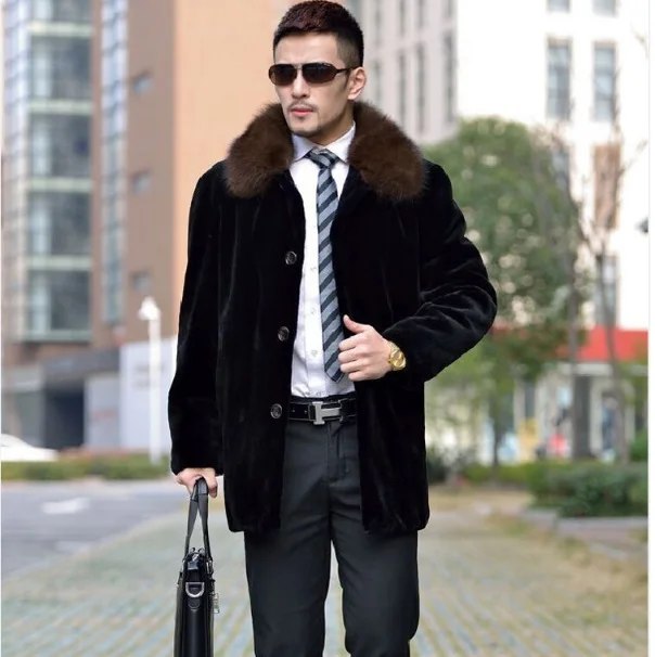 2020 зимняя кожаная мужская куртка с отложным воротником пальто из искусственного