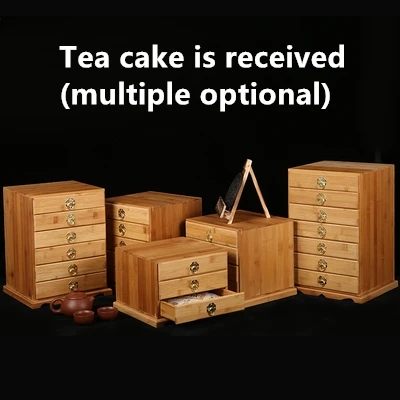 Натуральный Бамбуковый Контейнер для чая пуэр Деревянный Цветной поднос набор