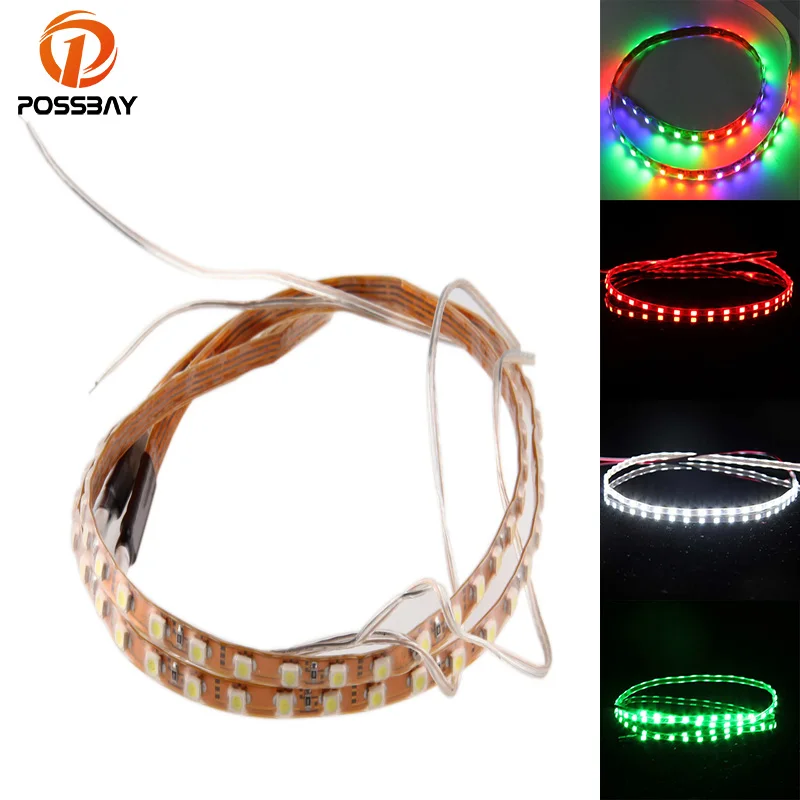 Автомобильная гибкая светодиодная лента POSSBAY 45 см/90 см SMD 1210 45/90 светильник аемая