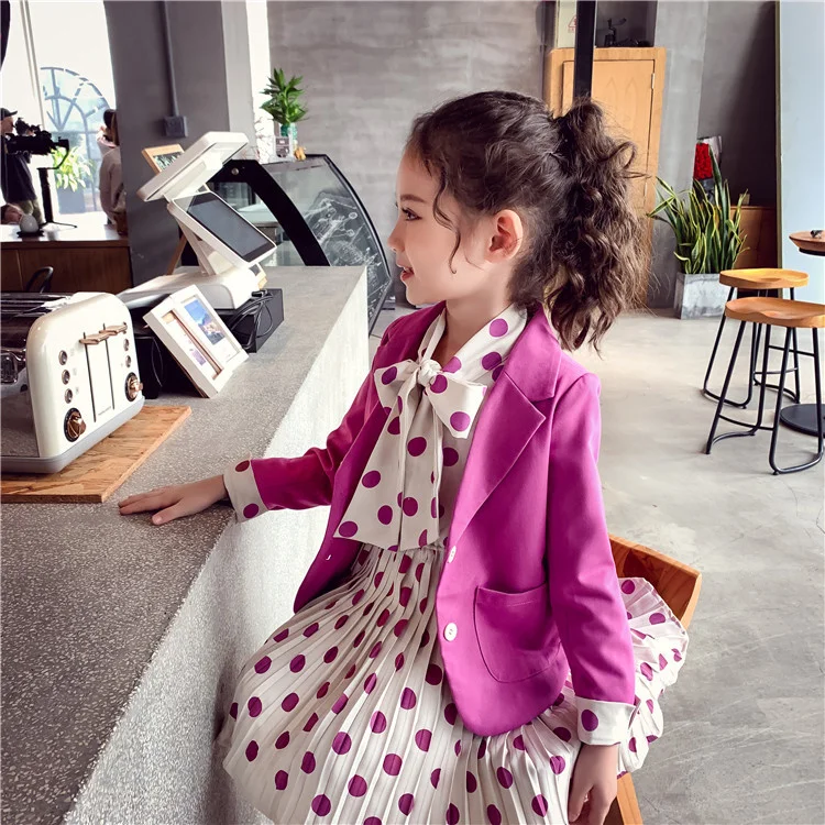 2 шт. блейзер и платье для девочек 4-14 лет | Детская одежда обувь