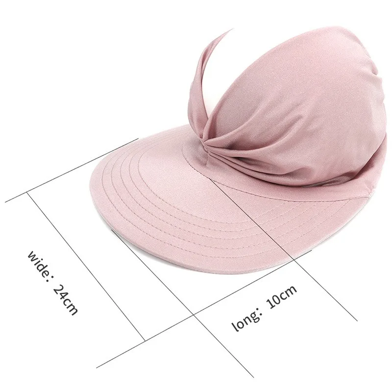 

New Hat Women Sun Visor Sun Hat Cap 2021 Summer Hat Female Anti-ultraviolet Elastic Empty Top Hats Outdoor Sun Hat Beach Caps