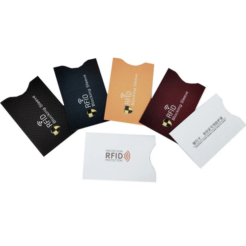 5 шт. защита от кражи для кредитных карт RFID защитный чехол банковских