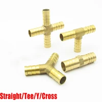 brass barb pipe fitting 2 3 4 way connector for 4mm 5mm 6mm 8mm 10mm 12mm 14mm 16mm 19mm hose copper pagoda water tube fittings