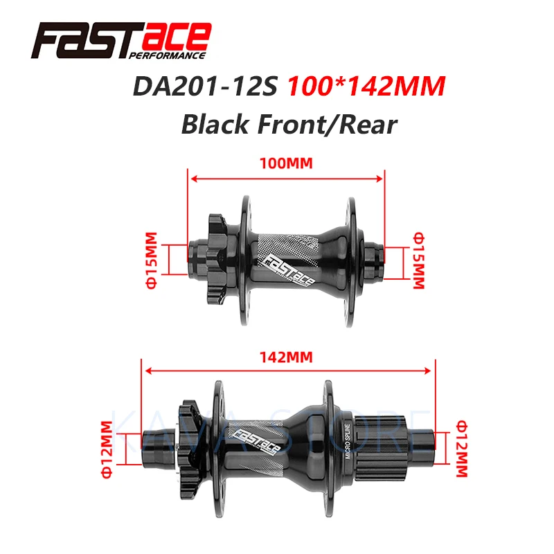 FASTACE DA201 F/R DEORE XT M8100 M7100 FH BH HUB 12 s Hub 32H 135x10mm 100x9mm E THRU Axis Bike speed MICRO SPLINE Hub|Велосипедные
