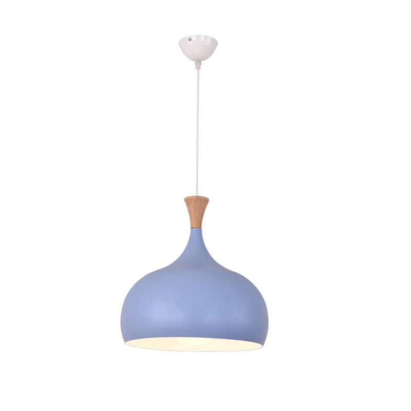 Подвесной светильник простой дизайн для столовой кухни синий розовый зеленый