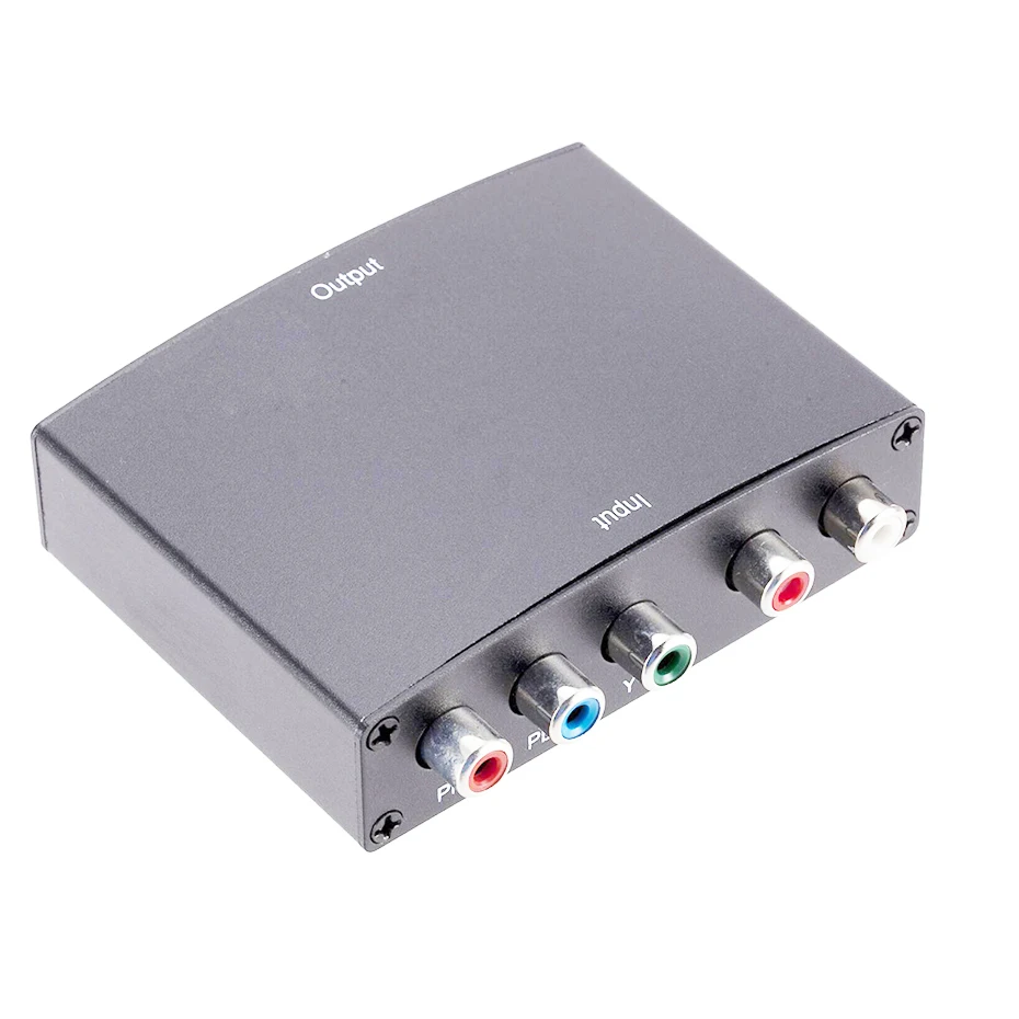 5 RCA Ypbpr компонент к HDMI HDTV Видео Аудио конвертер адаптер с питанием(USB DC кабель