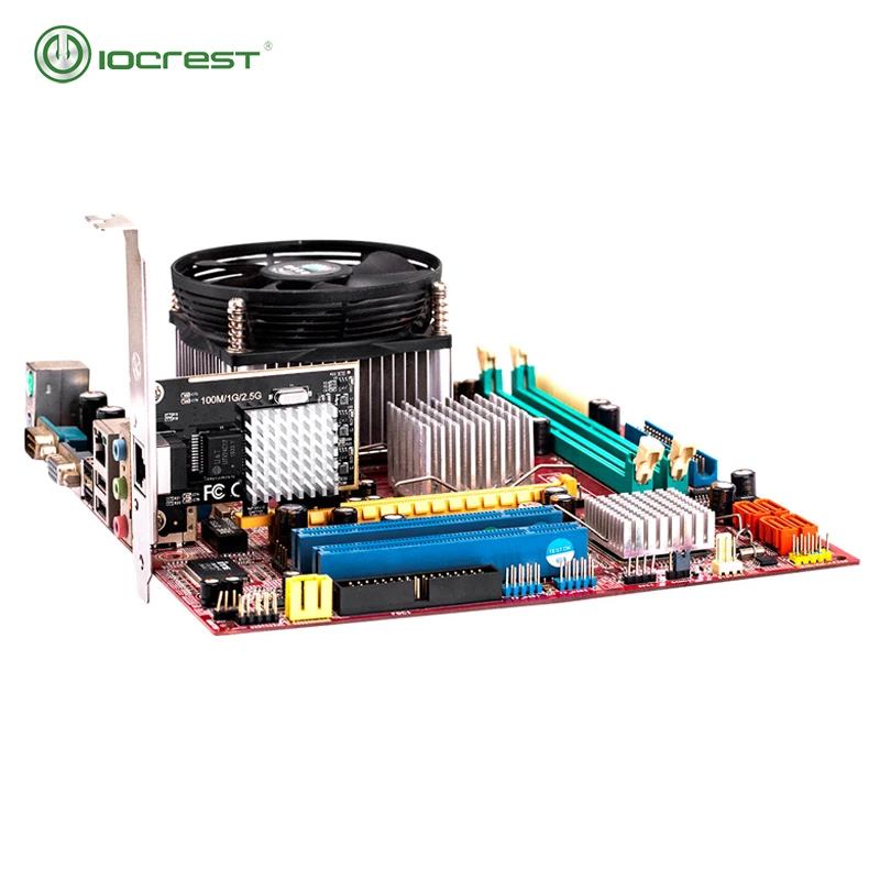 IOCREST один порт rj45 2,5g/1000 M/100 M/10 M gigabit ethernet PCI Express Проводная сетевая lan nic карта для deaktop win10