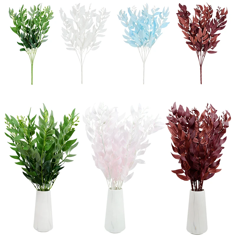 

Искусственные растения, искусственные шелковые опарья, зеленые листья, искусственная листва для дома, офиса, свадьбы, праздника вечерние ве...