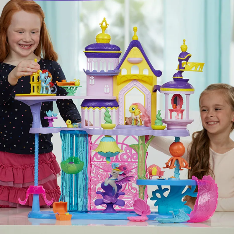 

Hasbro My Little Pony Action Figure Toys Canterlot Castle Suit Anime Figure Pony Doll House Model Girl Toys Kids Christmas Gift