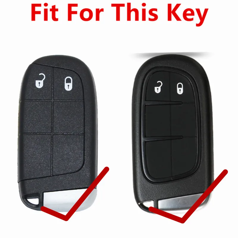 Чехол FLYBETTER из натуральной кожи с 2 кнопками для смарт ключей чехол Chrysler 300 Jeep Grand