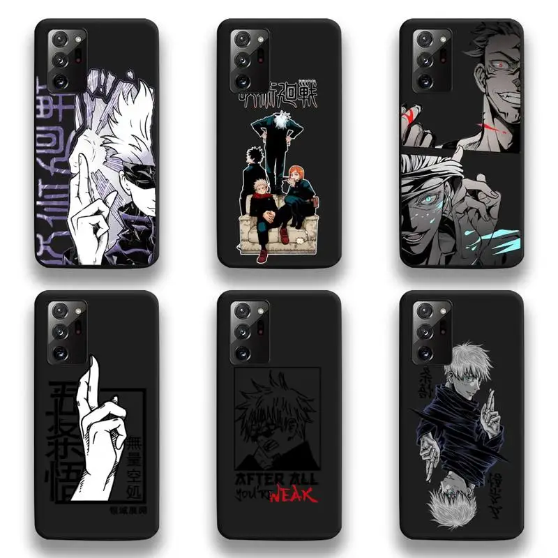 

Jujutsu Kaisen Anime Phone Case For Samsung Galaxy Note20 ultra 7 8 9 10 Plus lite M51 M21 M31S J8 2018 Prime