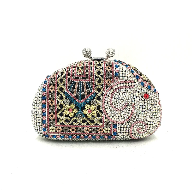 

Animal Diamond Women Dinner Cocktail Prom Evening Bag Cocktail Crystal Clutch Handbags Party Wedding Vintage Rhinestone Purses
