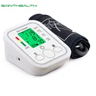 Saint Health С английским голосом и подсветкой Портативный ЖК-цифровой измеритель артериального давления на плече цветной экран автоматический тонометр пульсометр