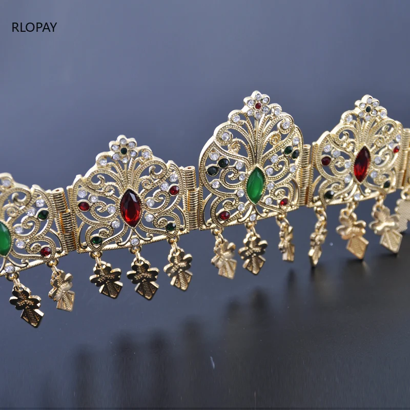 Хрустальная повязка на голову для девочек золотые аксессуары волос женщин