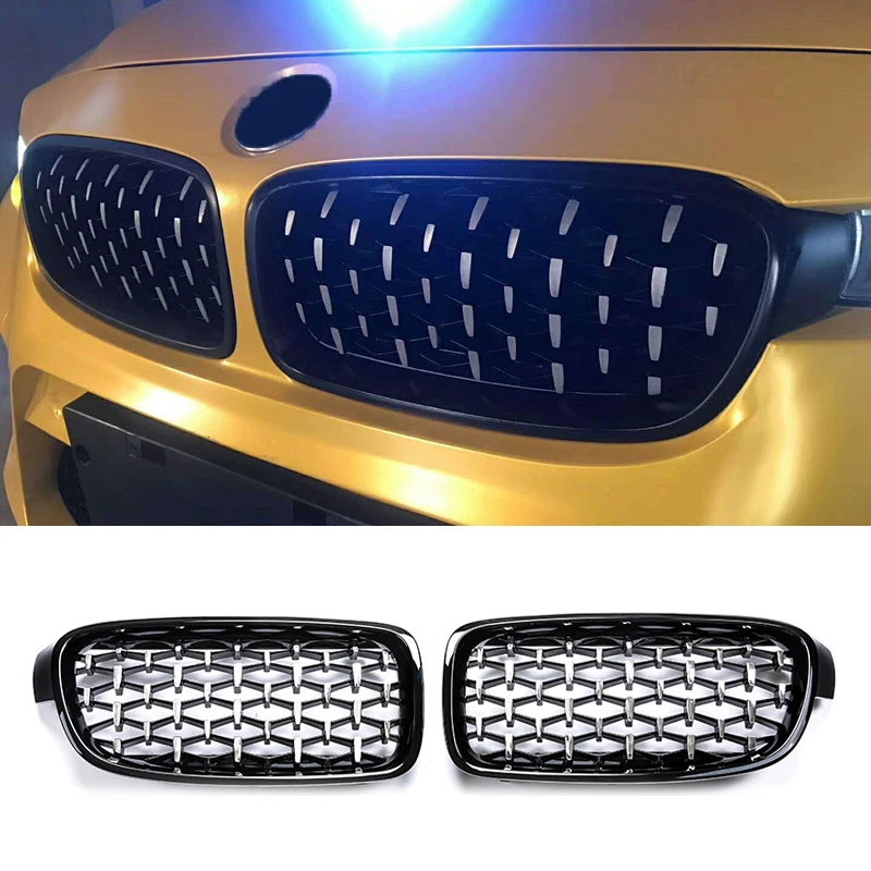 Решетка гоночная в алмазном стиле для BMW F30 F35 F10 F11 F18 E70 E71 F15 F16 3 5 X5 X6 2 шт. |