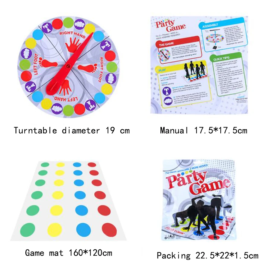 twister party game bagged twist blanket parent child interactive adults and kids party game entertainment sports toys board game free global shipping