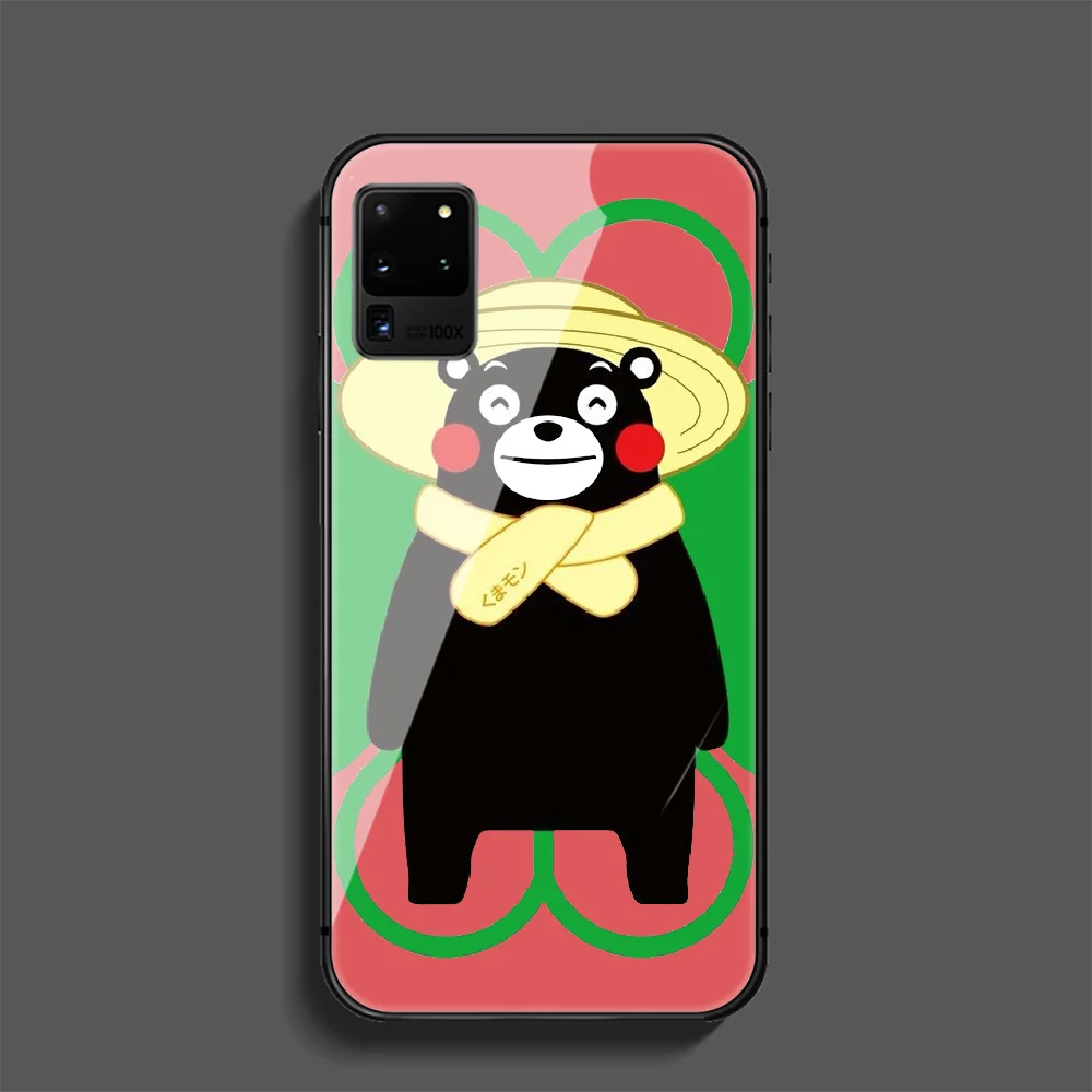 

Cartoon Bear Kumamons Phone Tempered Glass Case Cover For Samsung Galaxy Note S 7 8 9 10 10E 20 Plus Lite Uitra Black Etui
