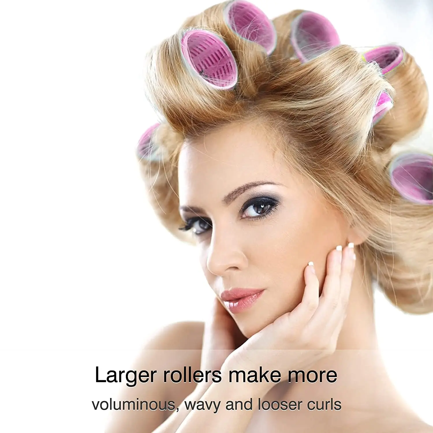30/48 шт. Джамбо Набор роликов для волос с самозахватом волшебные бигуди клипсы