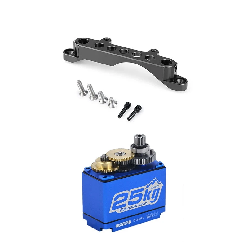 

1 Set Metal Gear Standard Digital Servo & 1 Set Metal Front Shock Tower Bracket