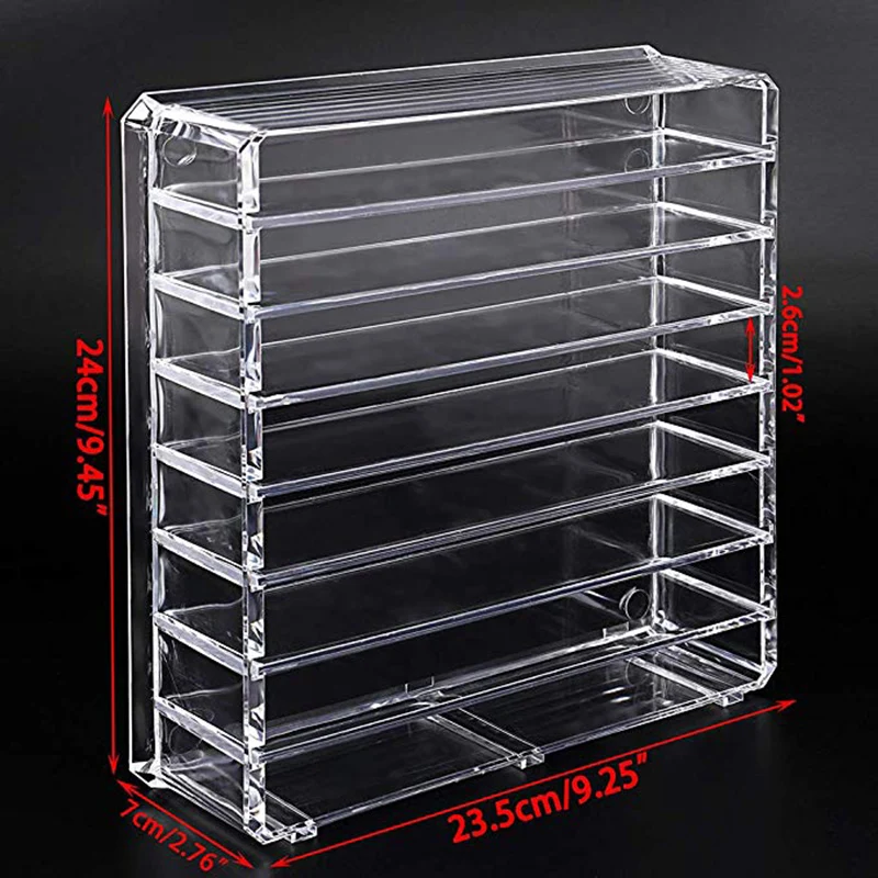 8 слойный макияж ящик для хранения акриловый косметический Органайзер Ящик