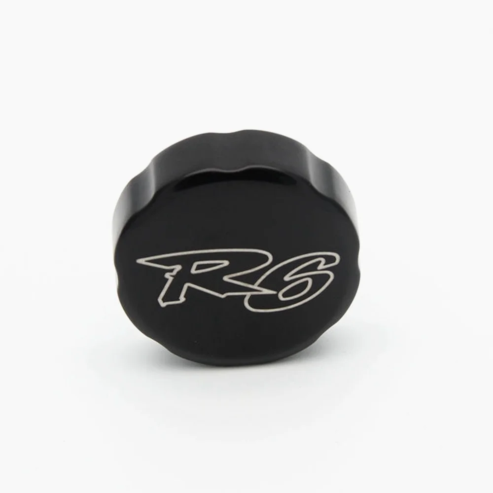 

New Aluminum Front Billet Brake Master Cylinder Fluid Reservoir Cover Oil Cap Fit For Yamaha YZF 6S 2006-2009 / YZF R6 1999-2009