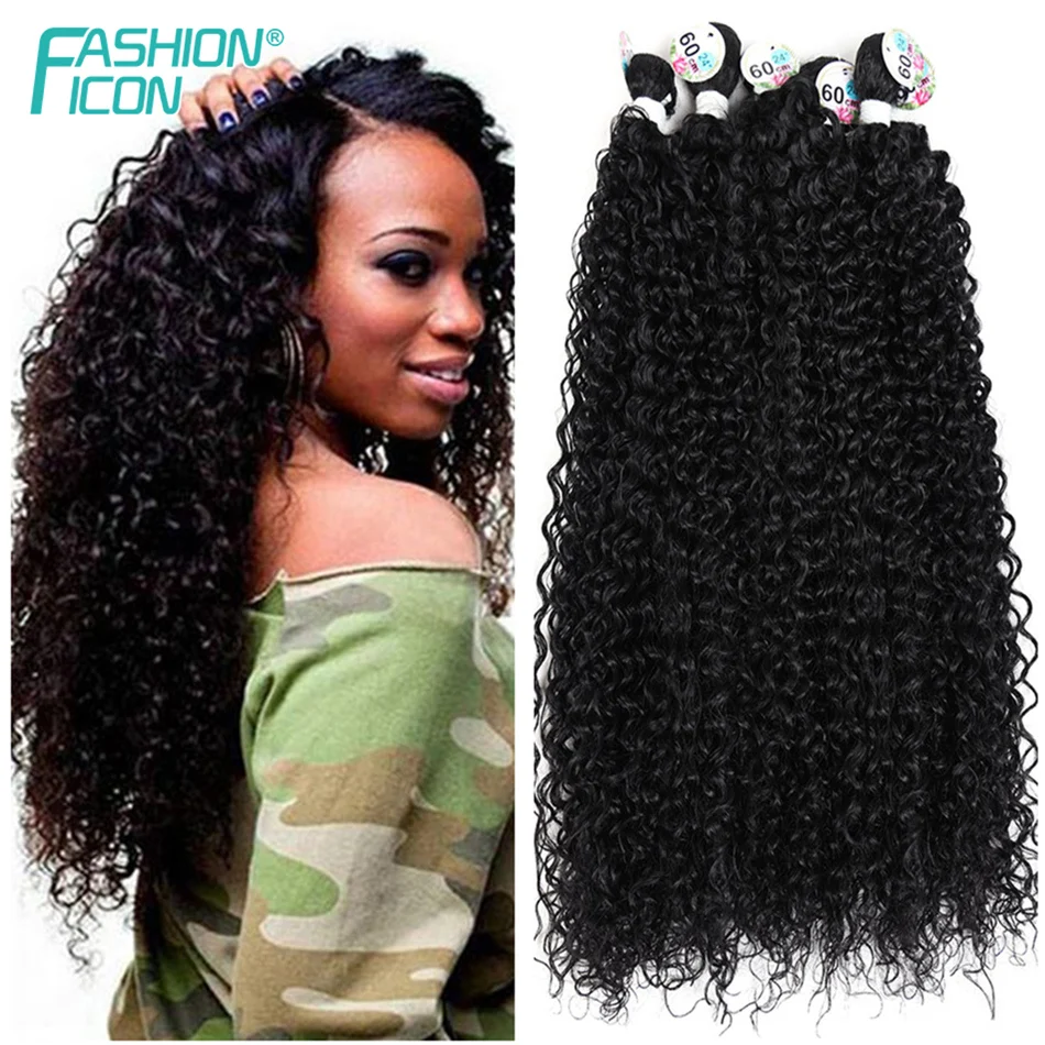 Искусственные волосы кудрявые длинные натуральные синтетические пучки для